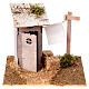 Latrina con panni stesi 15x15x15 cm presepe 6 cm s1