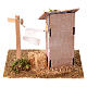 Latrina con panni stesi 15x15x15 cm presepe 6 cm s4