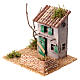 Casetta rustica in legno presepe 4 cm stile rustico 15x20x15 cm s2