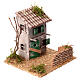 Casetta rustica in legno presepe 4 cm stile rustico 15x20x15 cm s3