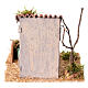 Casetta rustica in legno presepe 4 cm stile rustico 15x20x15 cm s4