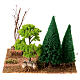 Sentier de campagne bosquet tas de bois 15x20x15 cm pour crèche 6-8 cm s4