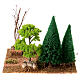 Country path forest woodpile 15x20x15 cm nativity scene 6-8cm s4