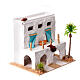 Casa araba con porticato 20x20x15cm presepe 4 cm s3