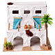 Arab house with porch 20x20x15cm nativity scene 4 cm s1