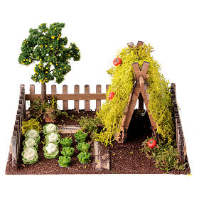 Huerto exuberante cercado 15x20x15 cm belén 8 cm