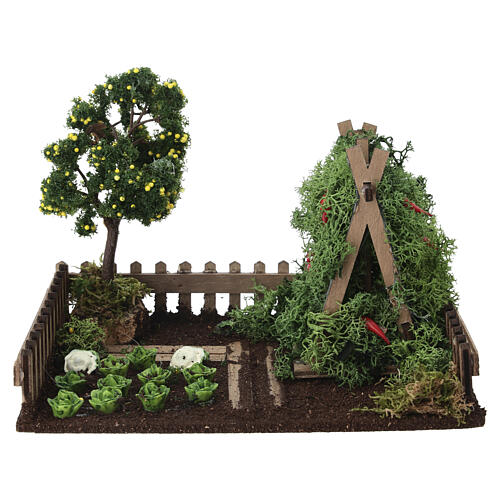 Potager clôturé 15x20x15 cm crèche 8 cm 1