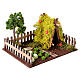 Lush vegetable garden fenced 15x20x15 cm nativity scene 8 cm s3