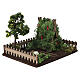 Lush vegetable garden fenced 15x20x15 cm nativity scene 8 cm s3