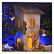 Nativity Box of 20x25x20 cm, shepherd with house and garden, for 6.5 cm Nativity Scene s2