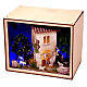 Nativity Box of 20x25x20 cm, shepherd with house and garden, for 6.5 cm Nativity Scene s4