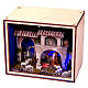 Nativity Box house shepherd with flock 20x25x20cm nativity scene 6.5 cm s4