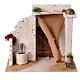 Fountain with Arab courtyard and tent 20x25x20cm nativity scene 10 cm s1