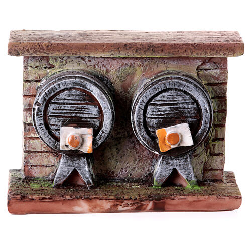 Scenografia con botti per presepe 12 cm 10X10 cm  1