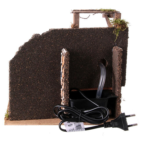Elektrischer Brunnen mit Olivenmühle, für 10-cm-Krippe – 25 × 25 × 25 cm 5