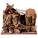 Mountain scene windmill water electric fountain nativity scene 10-12 cm 40X50X35 cm s1