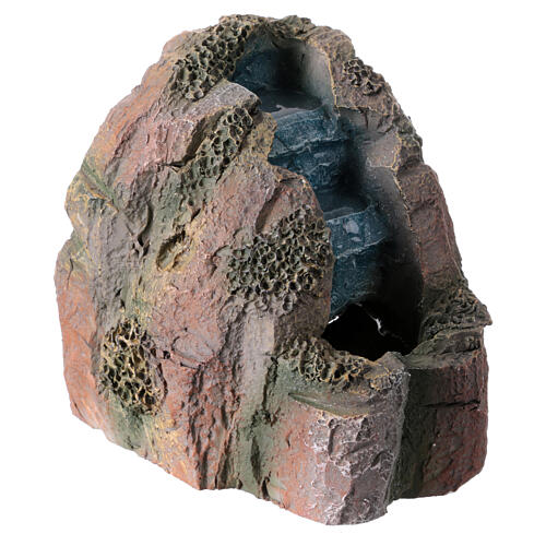 Elektrischer Wasserfall für Krippe, für 8-cm-Figuren – 15 × 10 × 15 cm 3