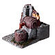 Fontaine électrique tonneau crèche pour santons 8 cm 15x10x15 cm s2