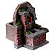 Electric fountain with resin bricks for 8 cm Nativity Scene, 15x10x15 cm s3