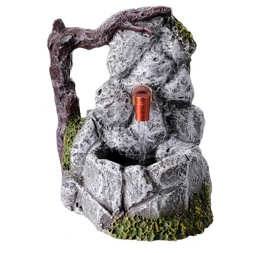 Brunnen elektrisch, Resin – für 10-cm-Krippe, 13×9×11 cm 1