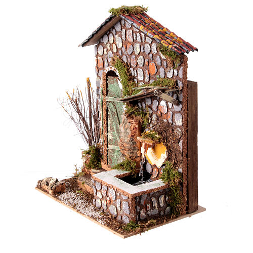 Fontanna elektryczna do szopki, dla figurkek 8 cm, 20x20x15cm 2