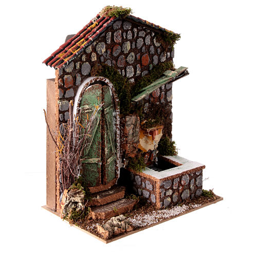 Fontanna elektryczna do szopki, dla figurkek 8 cm, 20x20x15cm 3