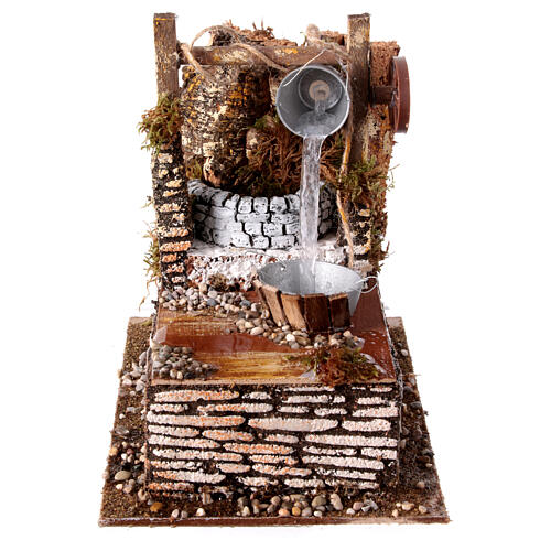 Fontanna elektryczna do szopki, dla figurek 10 cm, 20x20X15 cm 1