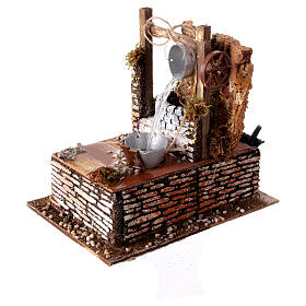 Nativity scene electric fountain for figurines 10 cm 20x20X15 cm