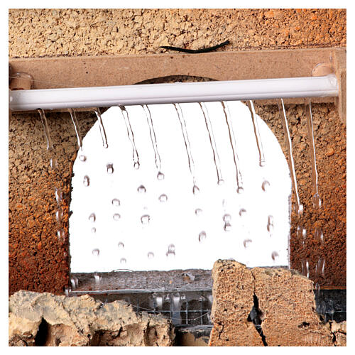 Stall mit Regentropfeneffekt, für 14–16-cm-Krippe – 30 × 30 × 25 cm 4