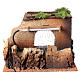 Stajenka do szopki efekt deszczu, 30x30x25 cm, do figurek 14-16 cm s7
