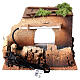 Stajenka do szopki efekt deszczu, 30x30x25 cm, do figurek 14-16 cm s8