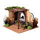 Nativity scene stable with rain effect 30X30X25 cm for 14-16 cm figurines s5