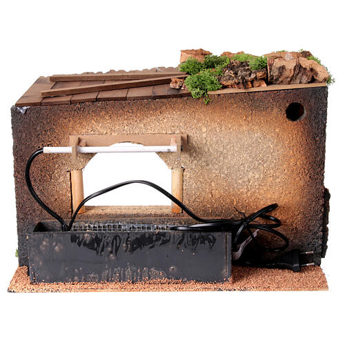 Stall mit Regentropfeneffekt, für 14–18-cm-Krippe – 30 × 40 × 30 cm 7