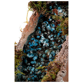 Cascata efeito rocha natural presépio 10-12 cm bomba de água 20x35x15 cm
