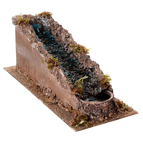 Wodospad rzeczny do szopki 10-12 cm, działający, 20x15x50 cm 4