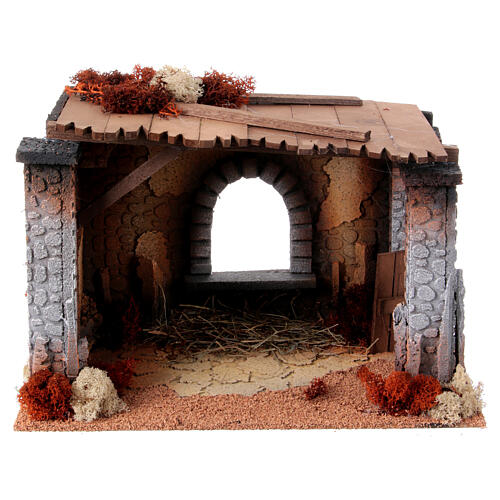 Stajenka do szopki, 30X40X25 cm, do figurek 12-16 cm 1