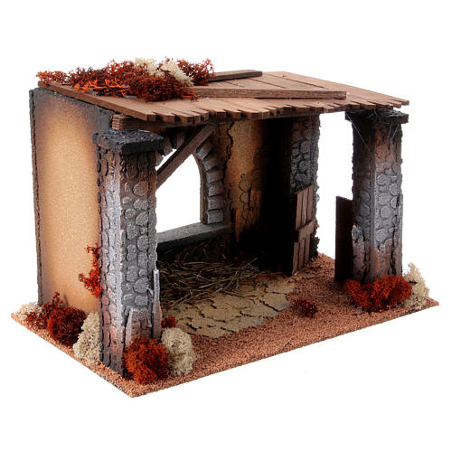 Stajenka do szopki, 30X40X25 cm, do figurek 12-16 cm 6