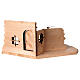 Scena osteria legno naturale presepe 10 cm Original Ulrich Valgardena 20x45x20 cm s5