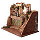 Grotte mit Mühlrad und Dorf, für 10-cm-Krippe – 45 × 30 × 40 cm s2
