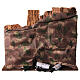 Grotte mit Mühlrad und Dorf, für 10-cm-Krippe – 45 × 30 × 40 cm s4