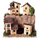 Petite bourgade sur colline 15x15x15 cm crèche 10-12 cm s1