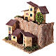 Piccolo borgo sulla collina 15x15x15 cm presepe 10-12 cm s2