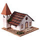 Kirche mit Glockenturm – 12 × 12 × 12 cm – Krippenzubehör s3