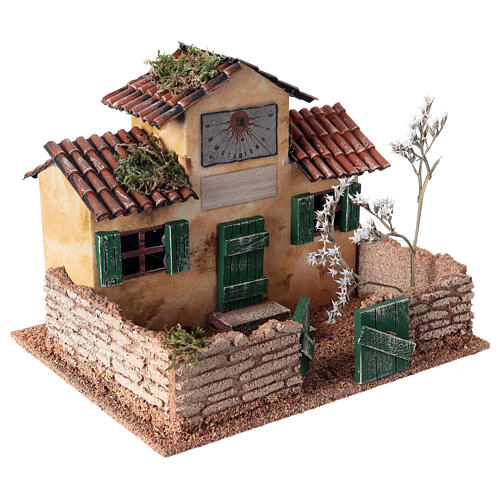 School with yard for 14-16 cm Nativity Scene, 15x20x15 cm 3