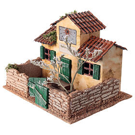 Escena escuela con patio 15x20x15 cm belén 14-16 cm
