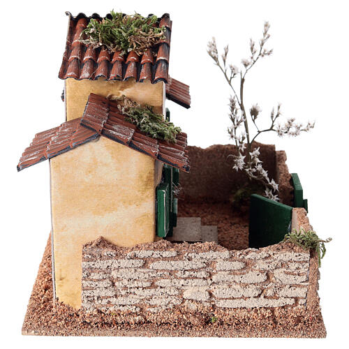 Escena escuela con patio 15x20x15 cm belén 14-16 cm 4
