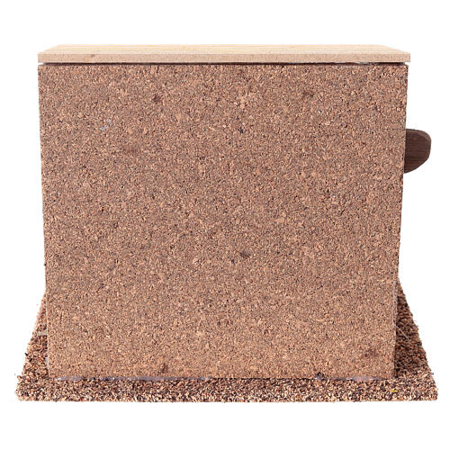 Scena chiosco delle spezie 15x15x15 cm presepe 14-16 cm 4