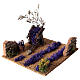 Lavender field with cart 5x15x15 cm nativity scene 14-16 cm s2