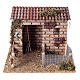 Empty stable for 14-16 cm Nativity Scene, 15x15x15 cm s1