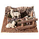 Moutons sur colline 5x15x15 cm crèche 14-16 cm s1